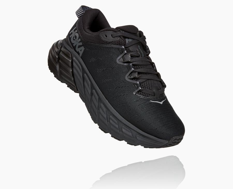 Hoka Gaviota 3 - Women's Running Shoes - Black - UK 620HTPCJE